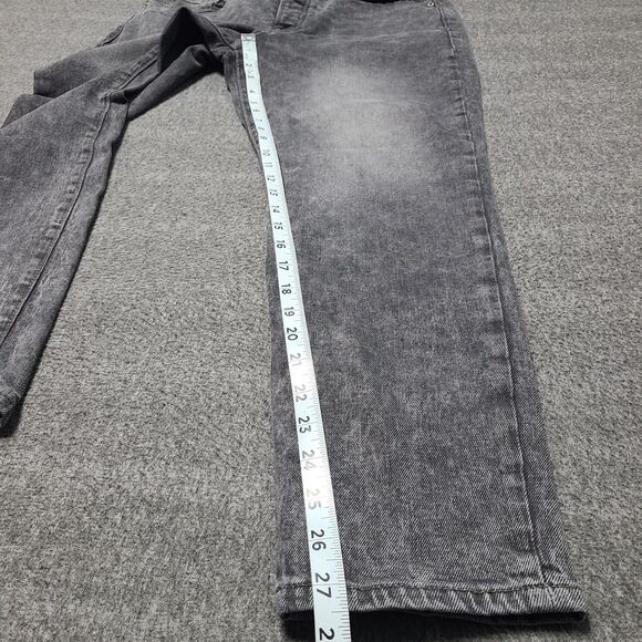 Old Navy Womens Jeans 12 OG Straight Grey Denim Pants Festival Party - Picture 2 of 9